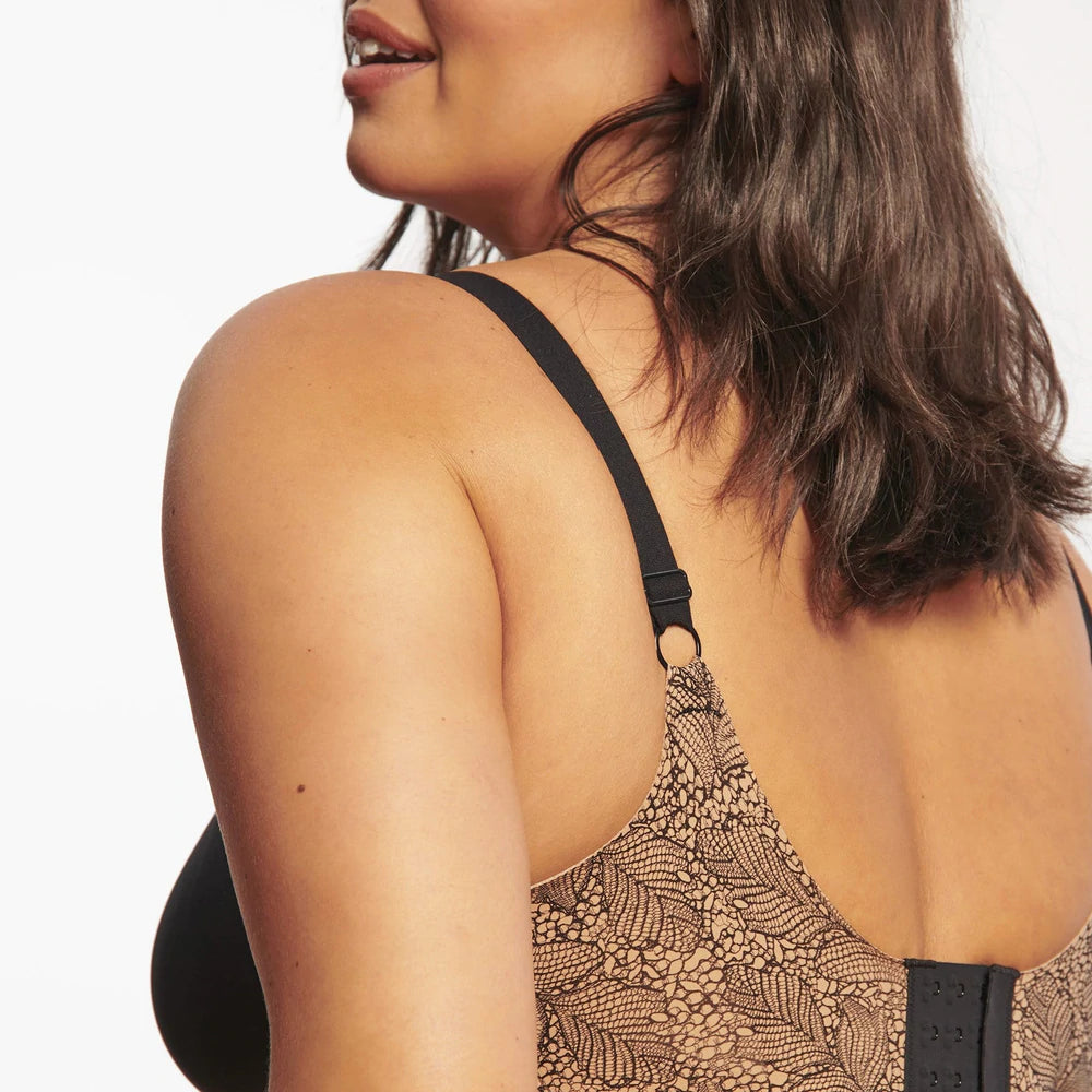 Luxury T-Shirt Multiway Bra in Black with Lace