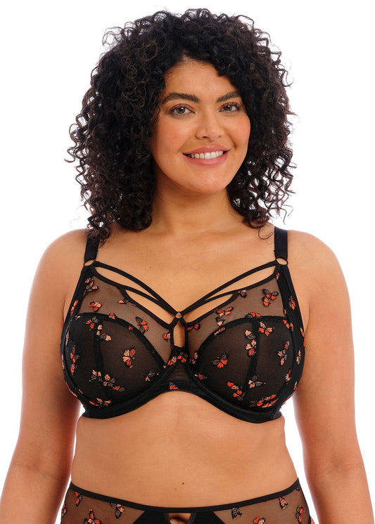 Alexa See-Thru Lace Bra Black 42J by Fit Fully Yours