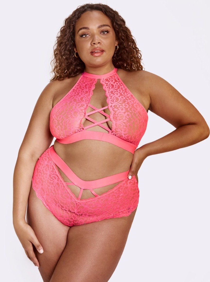 Elektra Bralette - Rose Hot Pink