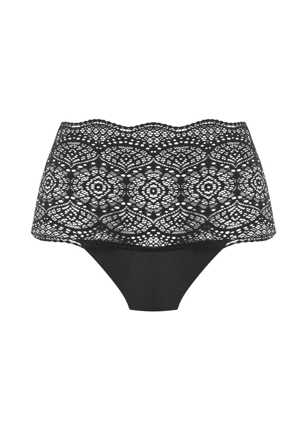 Lace Ease Invisible Stretch Full Brief FL2330 BLK - Black