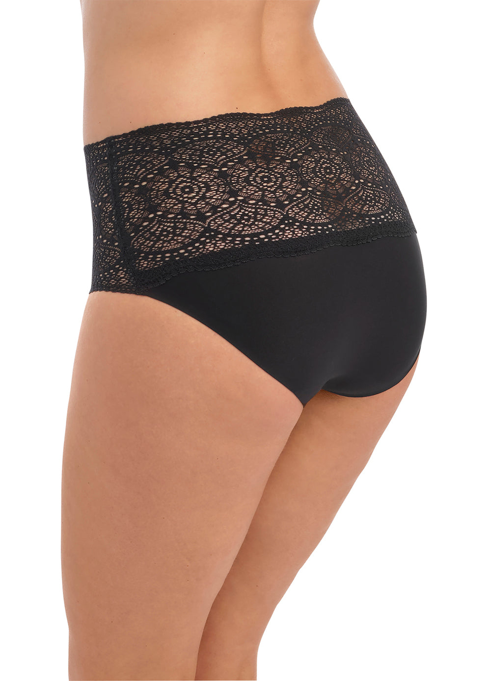 Lace Ease Invisible Stretch Full Brief FL2330 BLK - Black