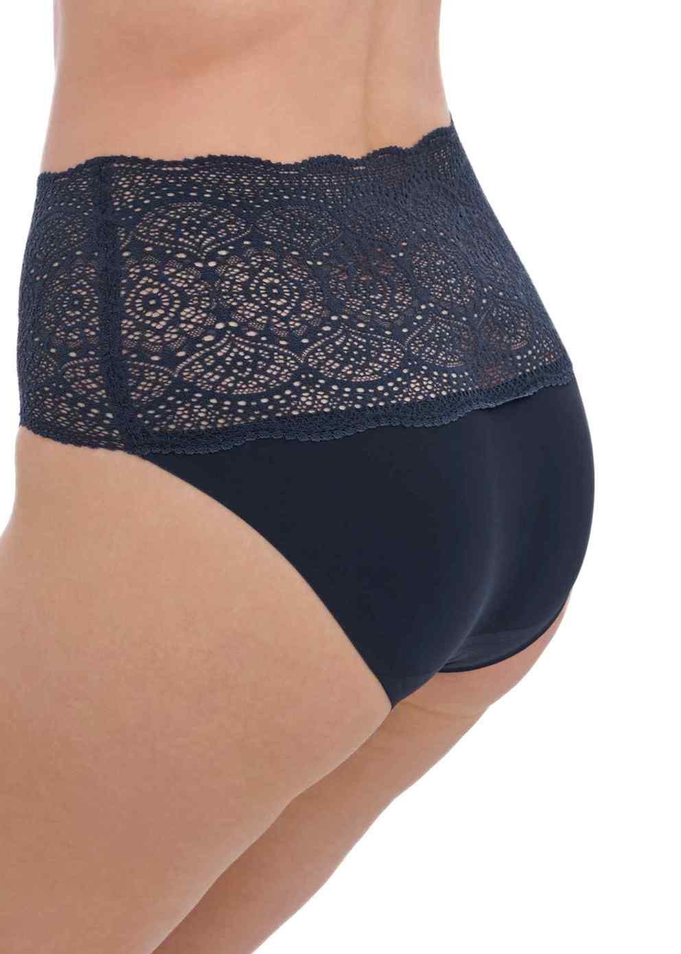 Lace Ease Invisible Stretch Full Brief FL2330 NVY - Navy – Purple