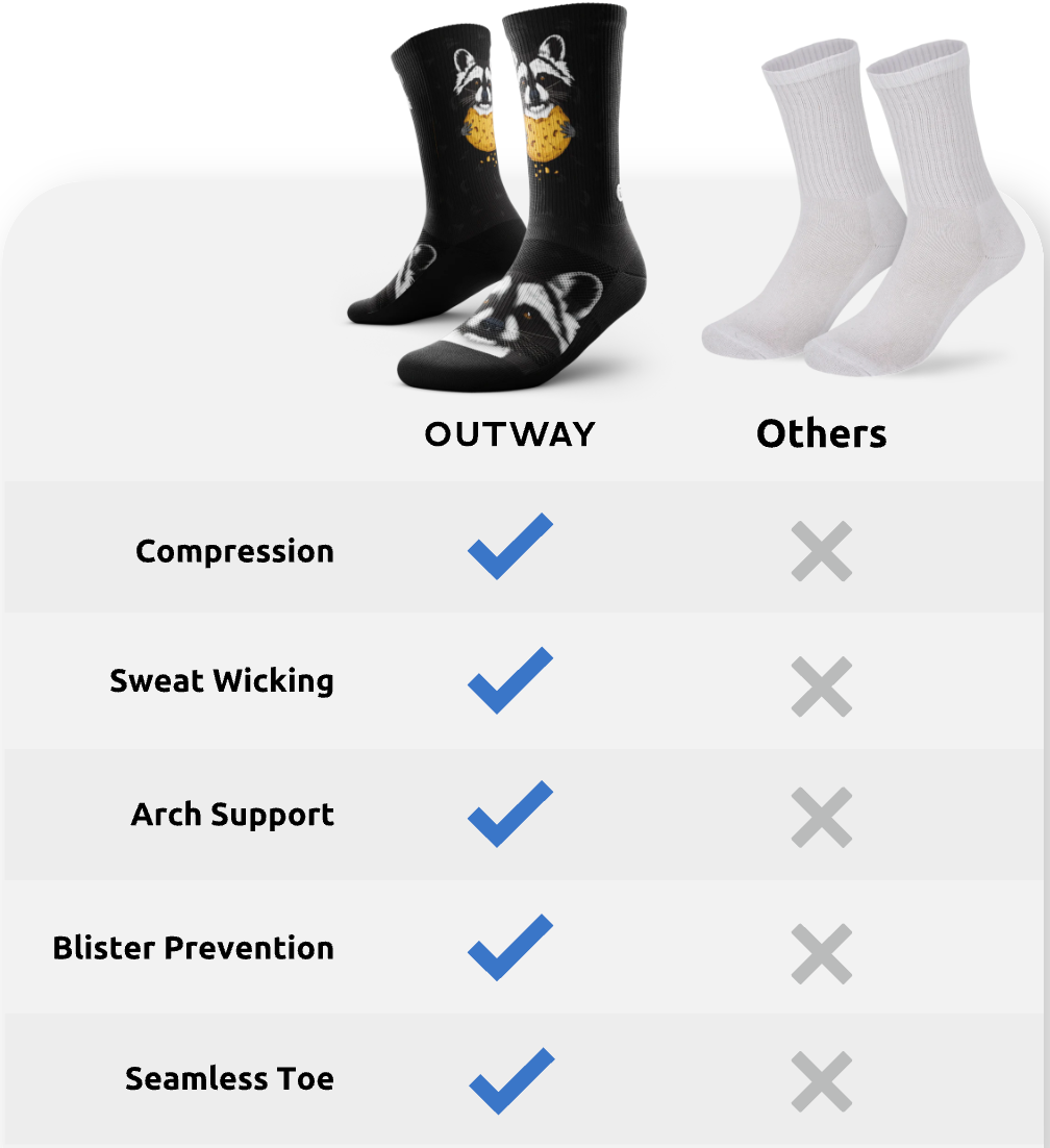 Unisex Performance Crew Socks - Optimistic Olly