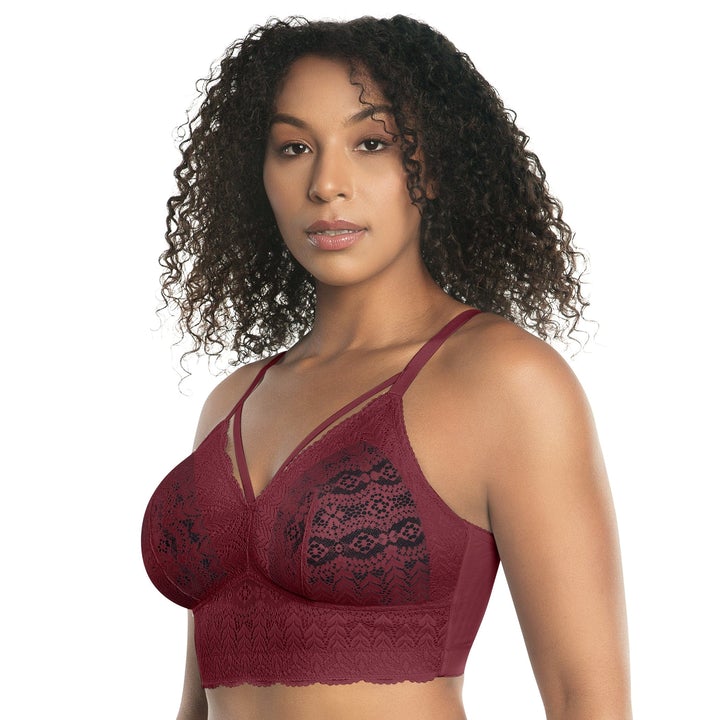 Mia Lace Longline Bralette 5951 - Rio Red