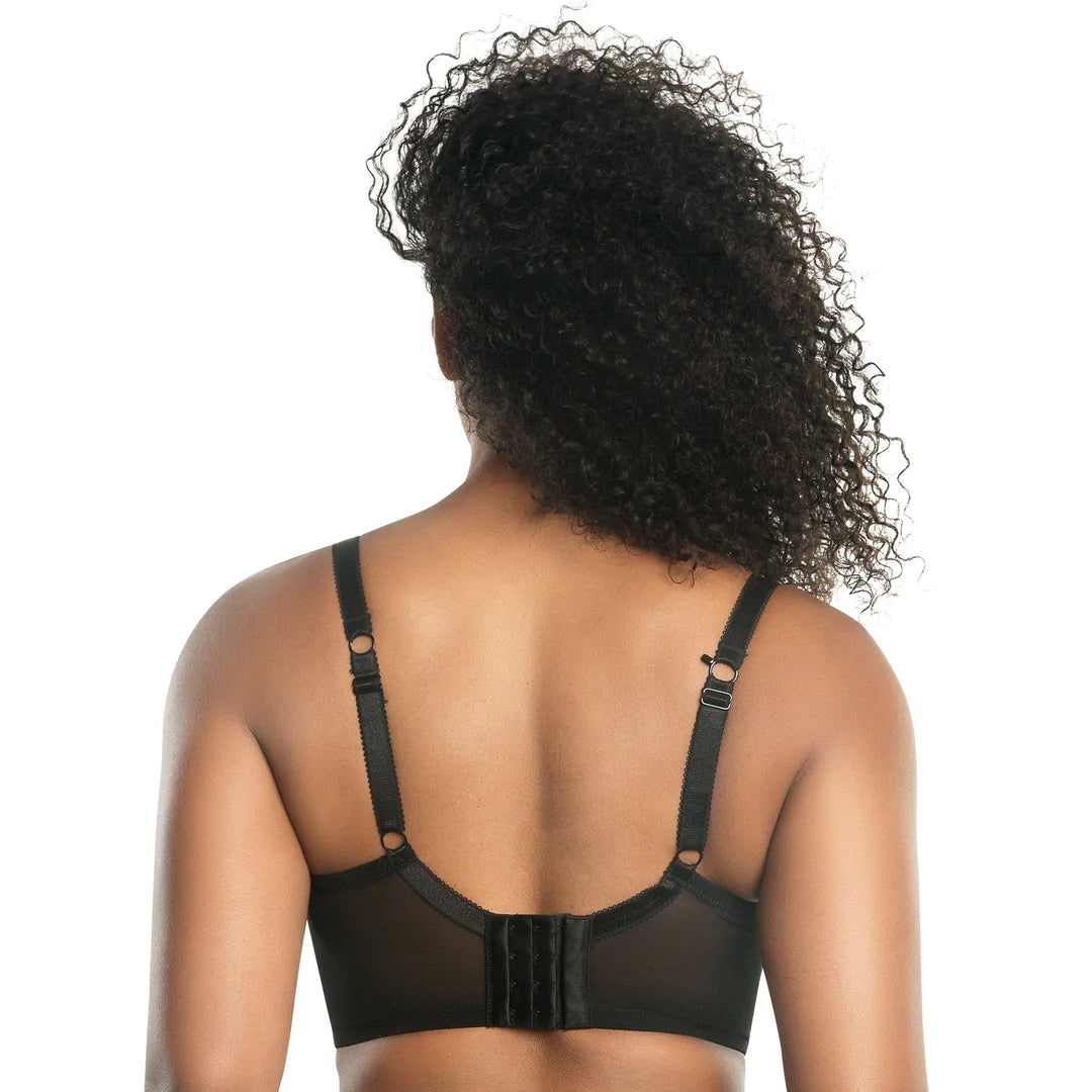 Charlotte Underwire Padded Longline Bra P6977 - Black Dot