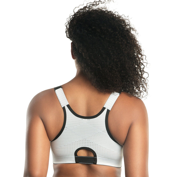 Parfait Women's Wave Wire-free Zip Front Sports Bra - Black - 36d : Target