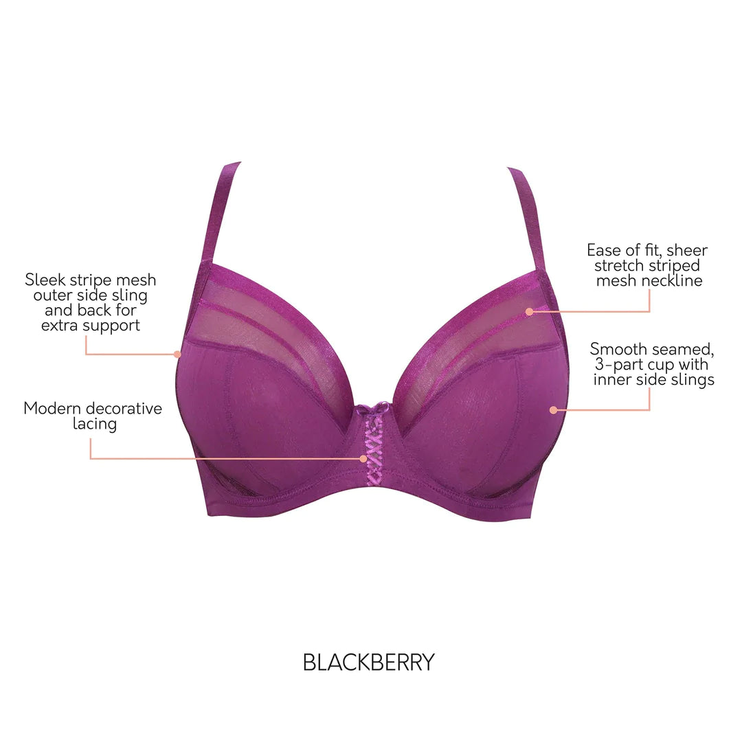 Shea Side Support Plunge Bra 6062 - Blackberry