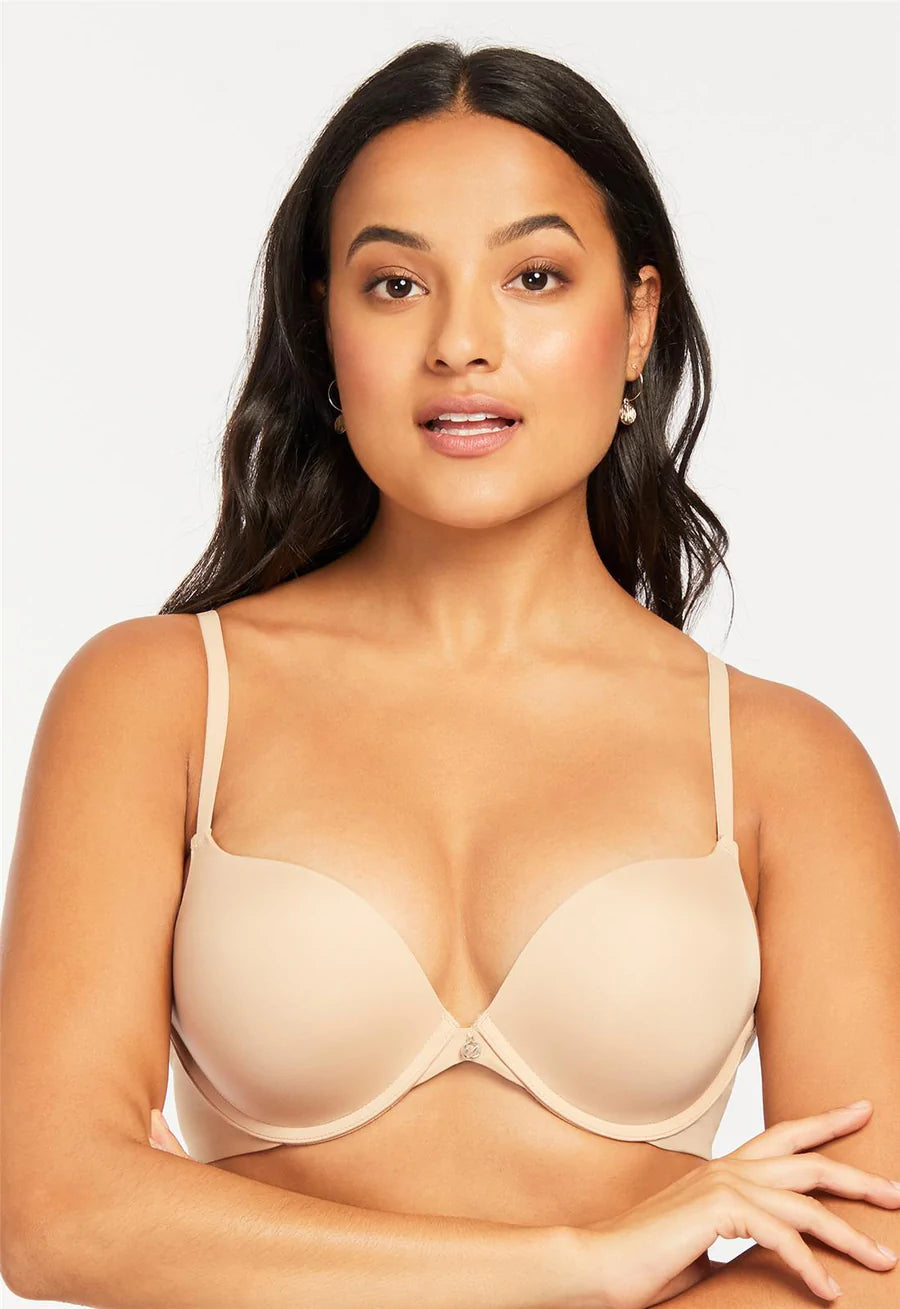 Women's Push Up Bra with Classic Full Cup Curve V Shape Underwire -  Beige/32B at  Women's Clothing store
