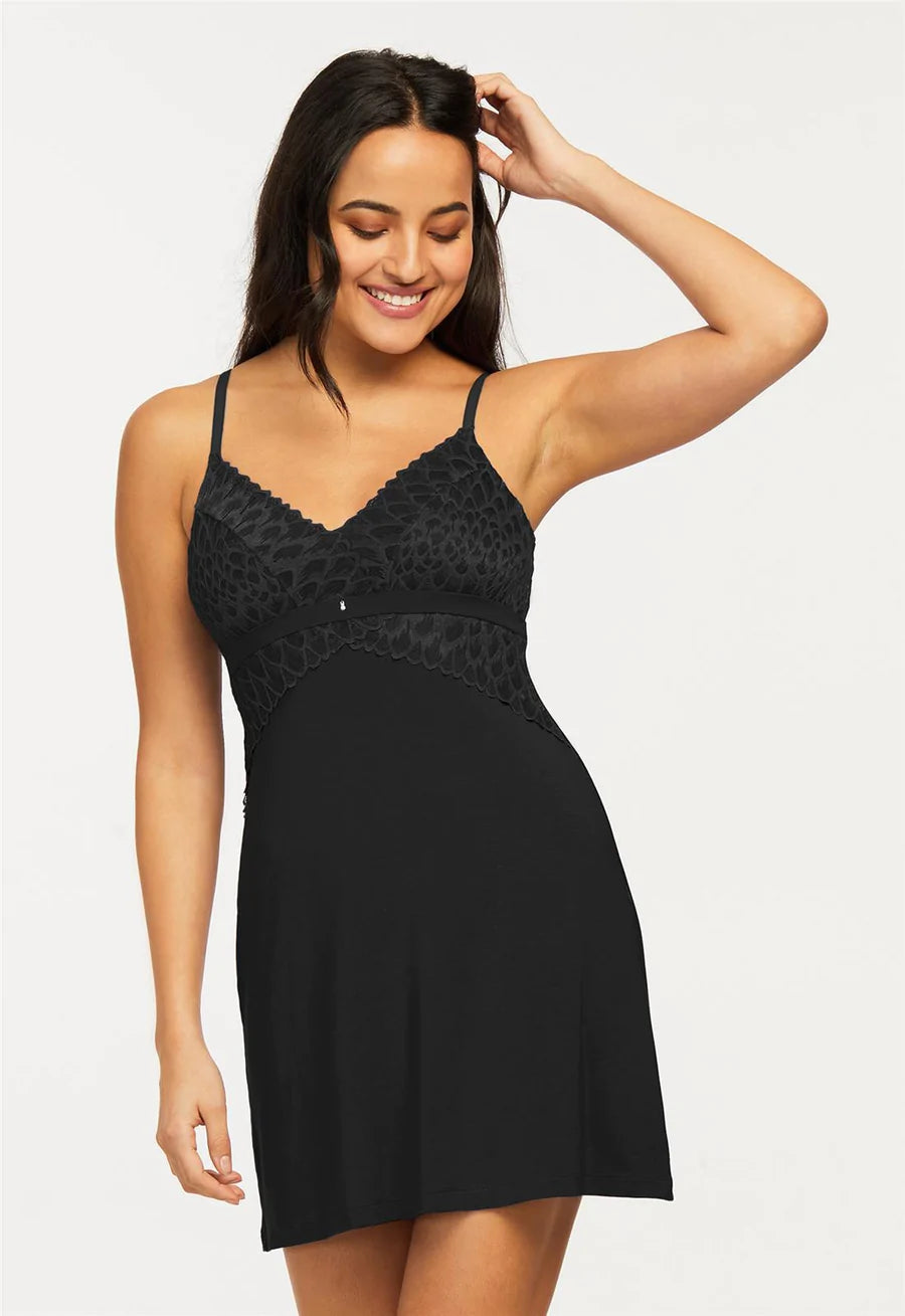 Bust Support 34" Chemise 9394 - Black