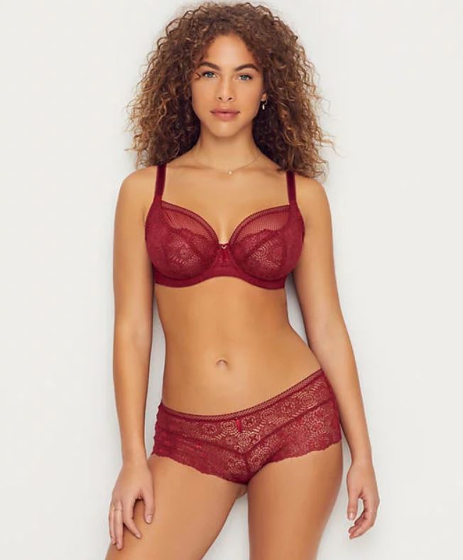 Expression Underwire Plunge Bra - Ruby