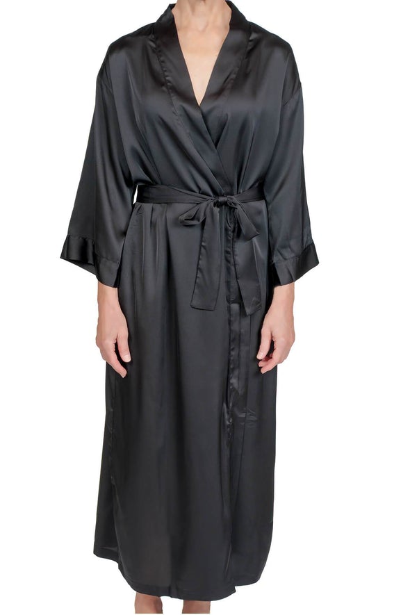 Raeanna Long Robe 30583 - Black