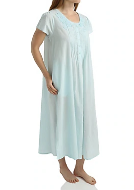 100% Cotton Woven Lace Applique Ballet Gown 1275G - Blue