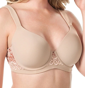 Brigitte - Lace Underwire Padded Comfort Bra 5214 - Taupe