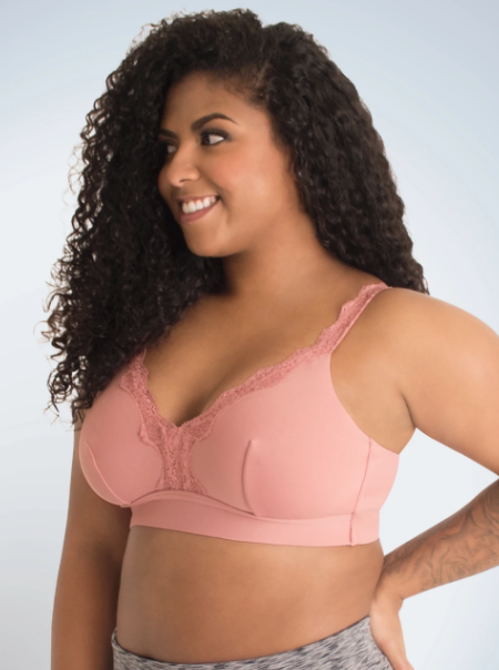 Lucille - Lace Trim Comfort Bralette 5072 - Whisky Rose