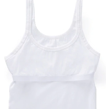 4553 Stretch Cotton Shelf Bra Camisole 4553 010 - White
