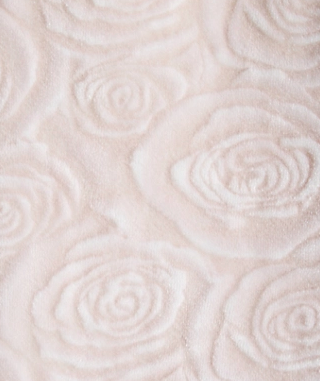 Rose Swirl Minky Zip Front Robe 8813 - Pink