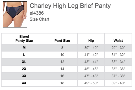 Charley High Leg Brief EL4386 - White