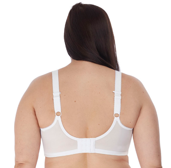 Charley Stretch Lace Underwire Plunge Bra EL4382 - White