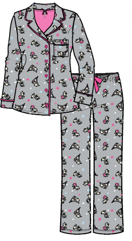 100% Cotton Flannel Pyjamas 15175 - Party Dogs