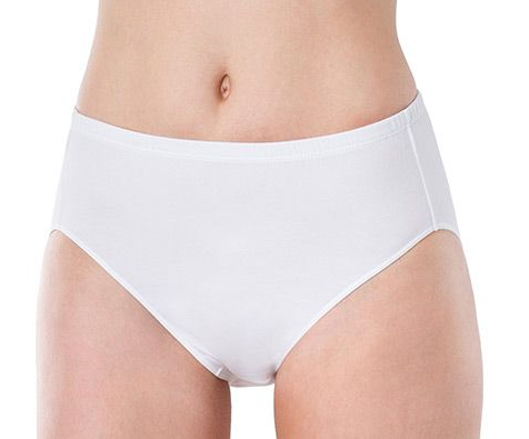 4025 Essentials Cotton High Cut Brief 4025 010 - White