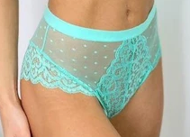 Eva High Waisted Brief - Ocean Wave