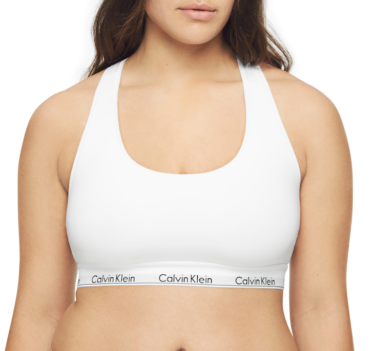 Modern Cotton Plus Unlined Bralette QF5116 - White