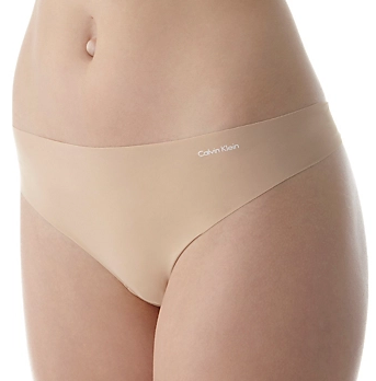 Calvin Klein Invisibles Thong in Gray