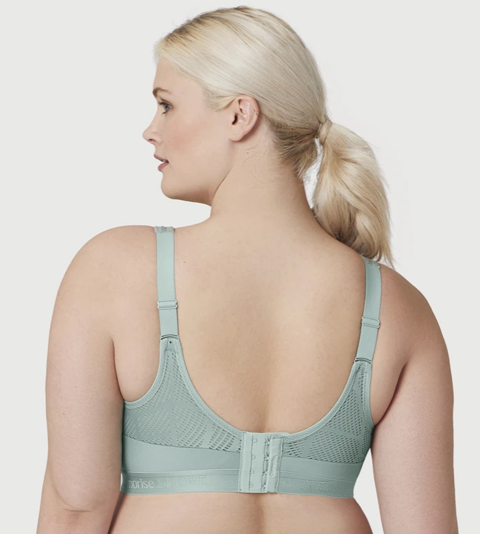 1068 Wireless Mesh Sport Bra - Jade