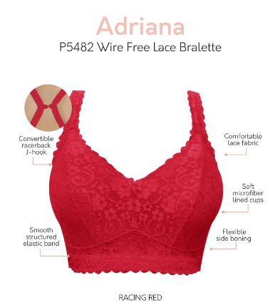 Adriana Bralette 5482 - Racing Red