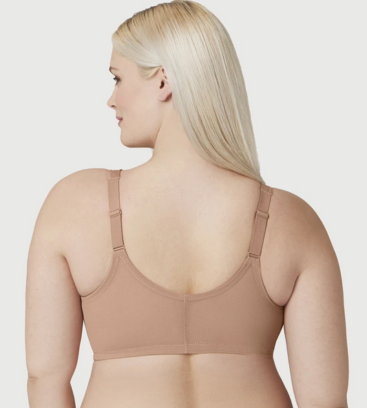 840b4 Just My Size 1107 Front Close Wirefree Bra 40d Beige for