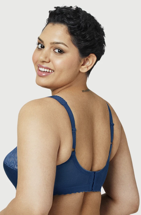 1000 MagicLift Full Figure Support Wireless Soft Cup Bra - Navy