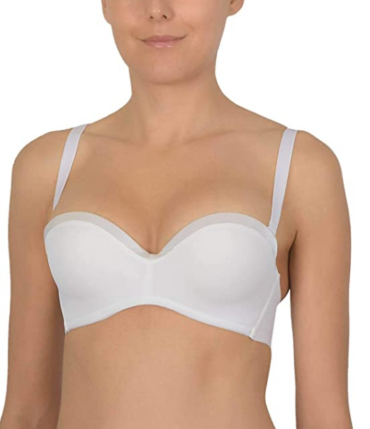 Elila Stretch Lace Bandless Underwire Bra in Ivory - Busted Bra Shop