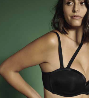 Multiway Strapless T-shirt Underwire Bra Andalucia 7746 - Black