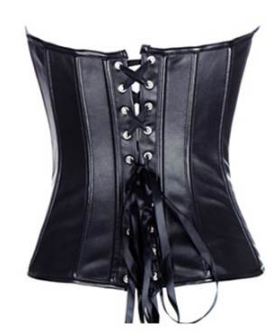Aurora Corset in Bog Witch Faux Leather - Tadpoles & Toadstools  Collection #1