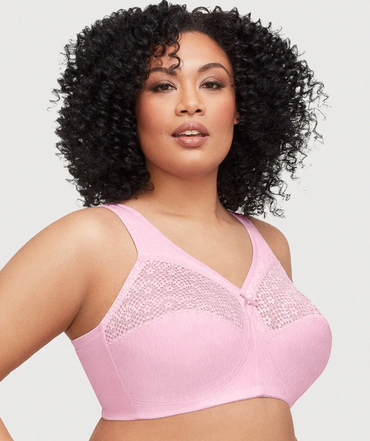 Heritage Heart Organic Cotton Bralette - Cotton Candy Pink – The Rack Shack