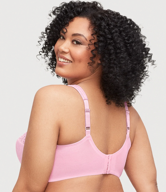 Heritage Heart Organic Cotton Bralette - Cotton Candy Pink – The Rack Shack