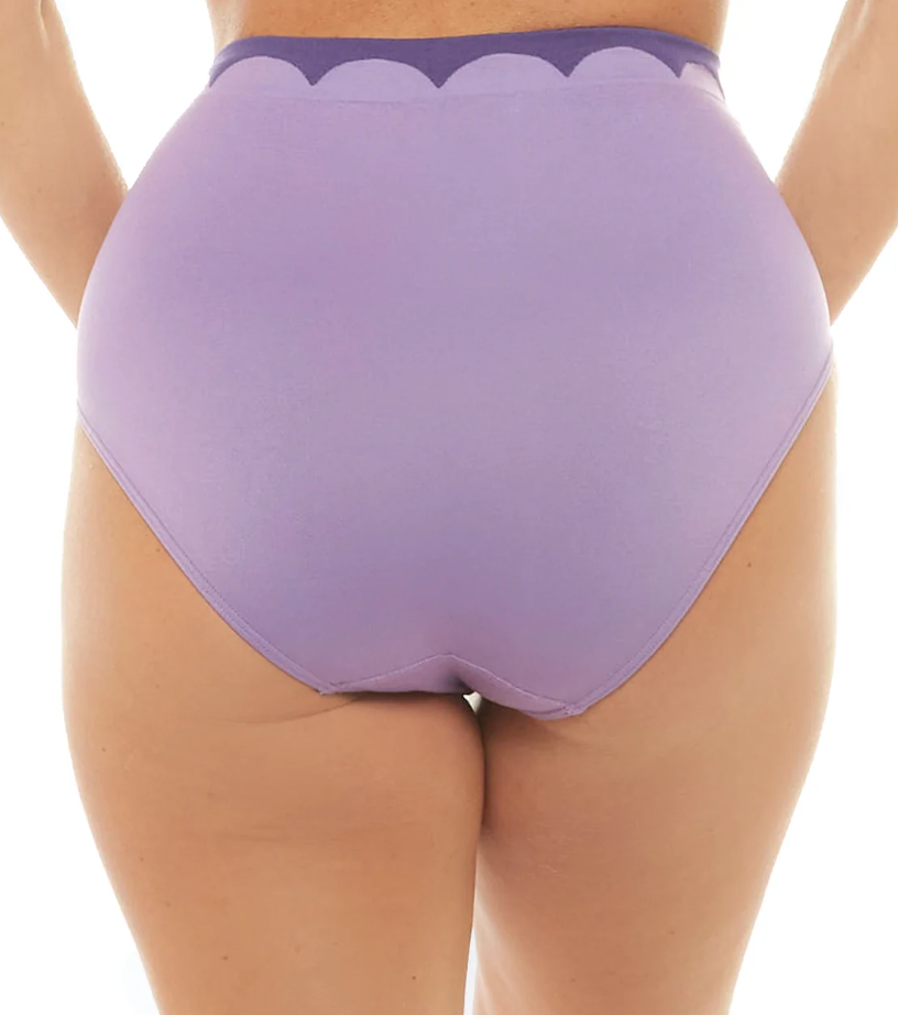 Ahh Brief with Scallop Trim 4247 - Purple Sapphire