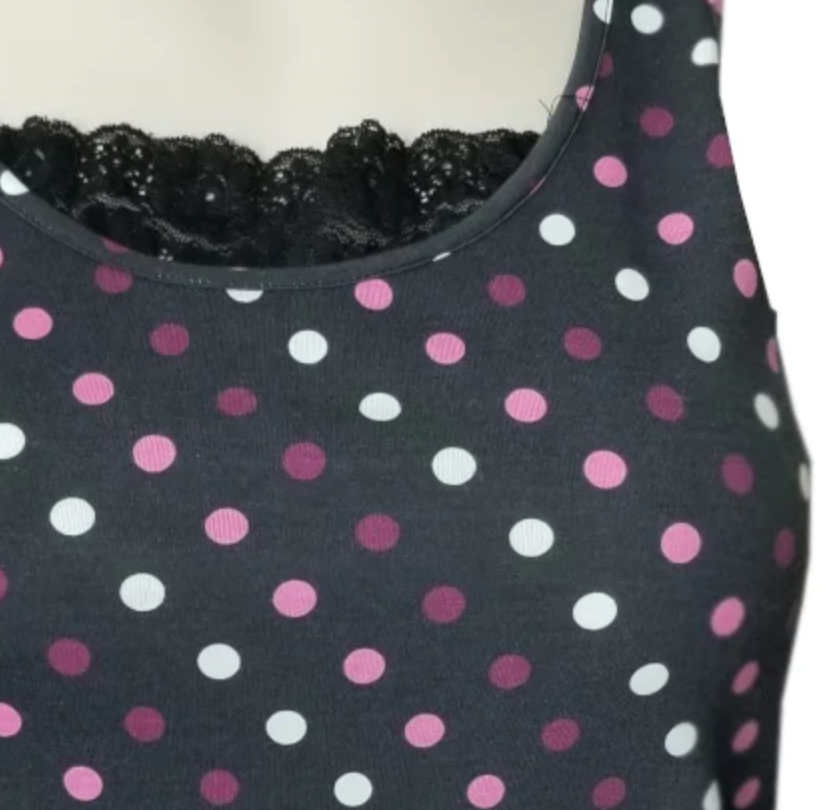 Scoop Neck Tank 10252 808 - Dots