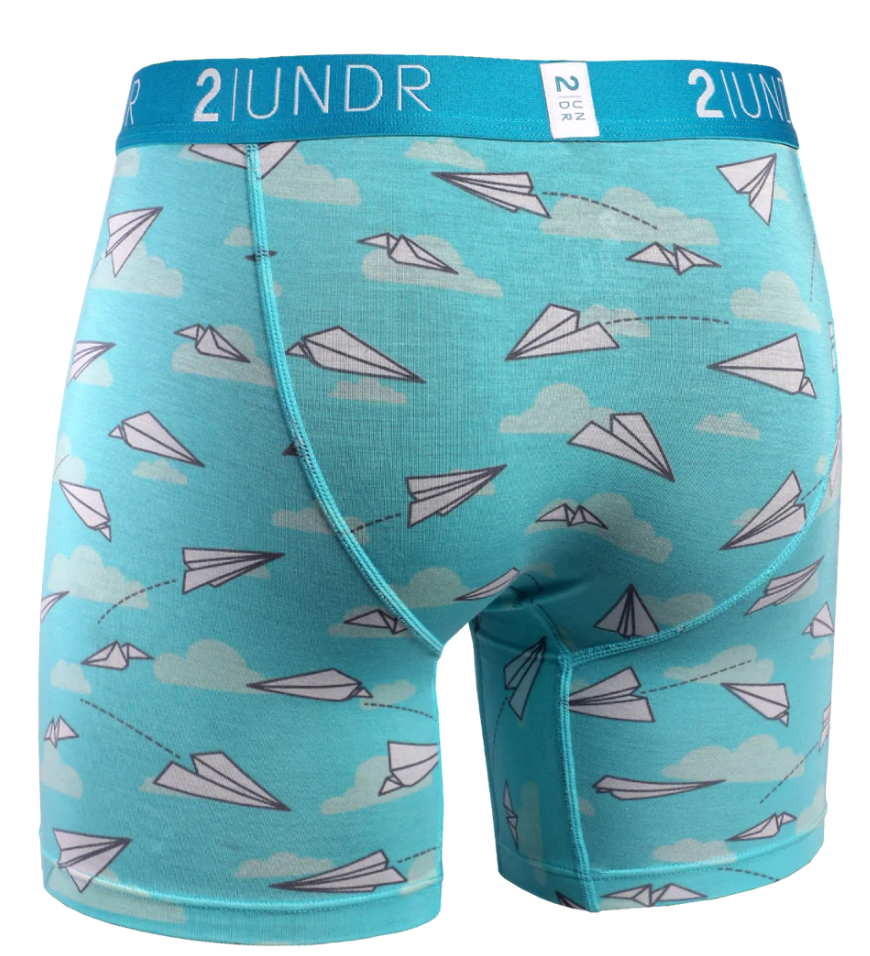 2UNDR 6" Swing Shift Boxer Brief - Office Jets