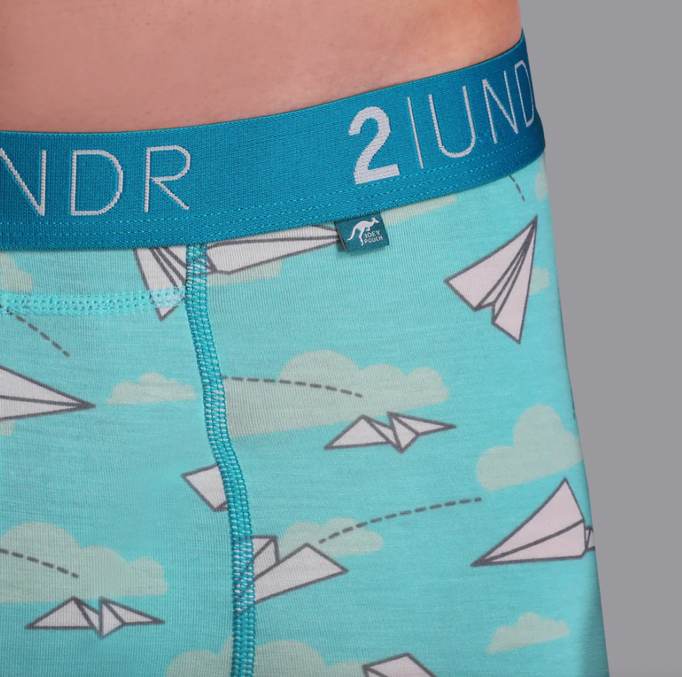 2UNDR 6" Swing Shift Boxer Brief - Office Jets