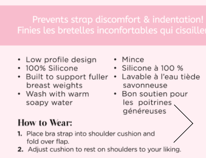 Comfort Shoulder Cushions (1 pair) BC30075 - Clear