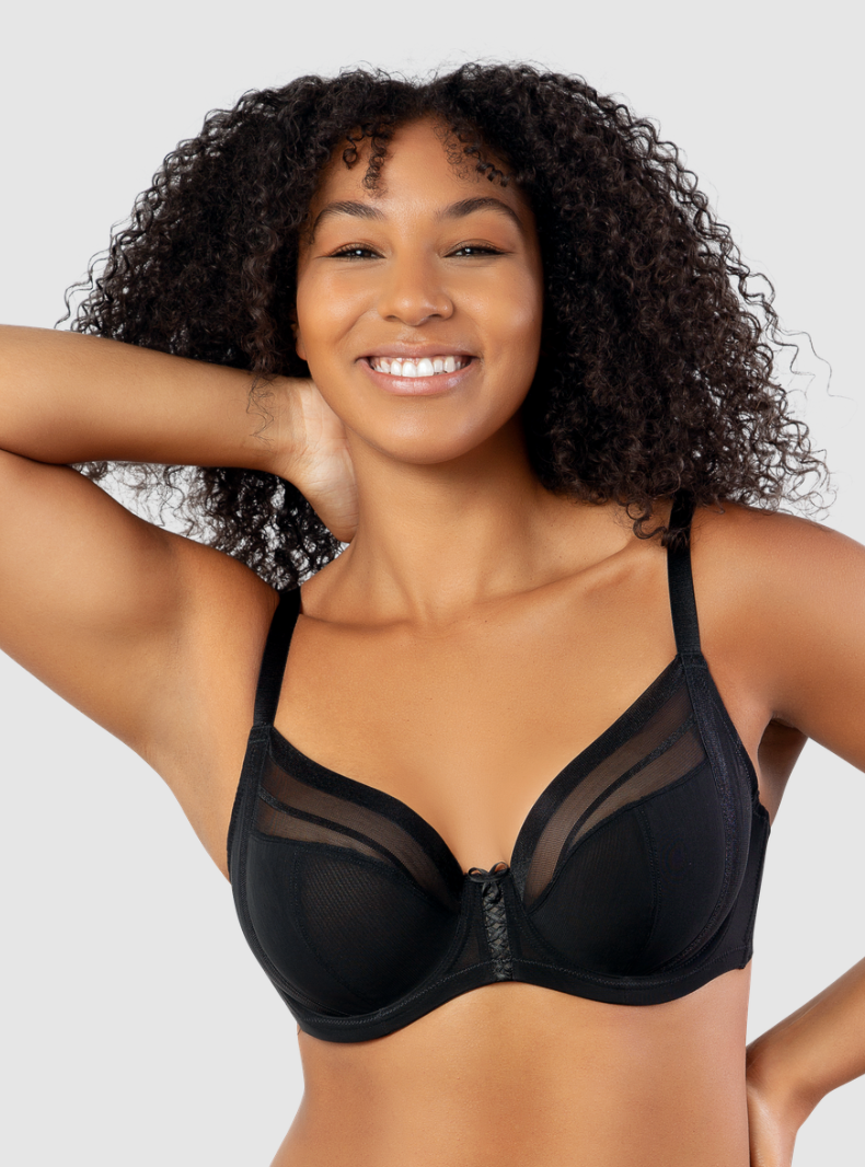 Shea Side Support Plunge Bra 6062 - Black