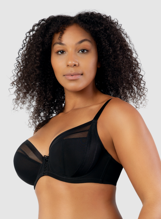 Shea Side Support Plunge Bra 6062 - Black