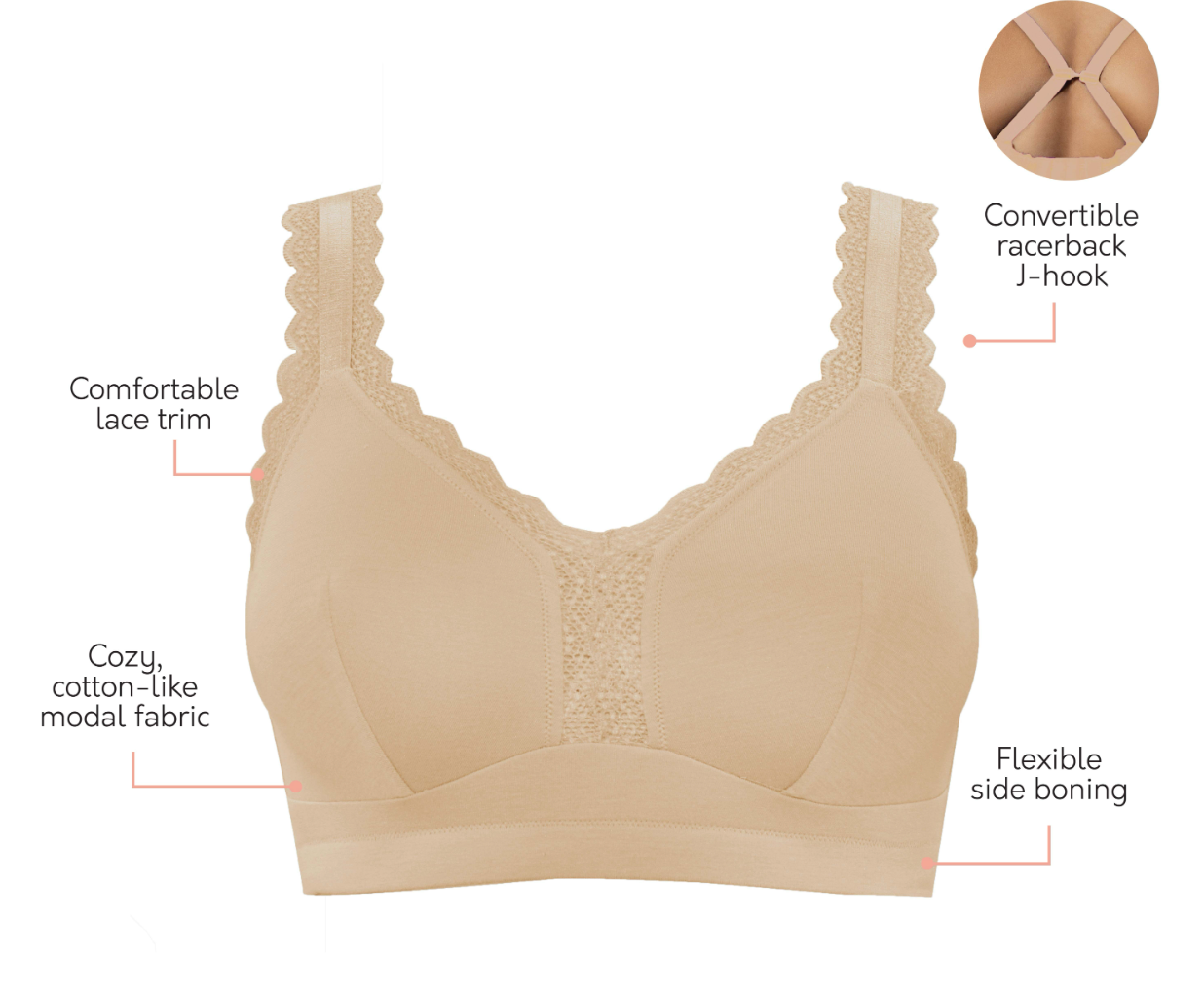 Dalis Bralette P5641 - Bare