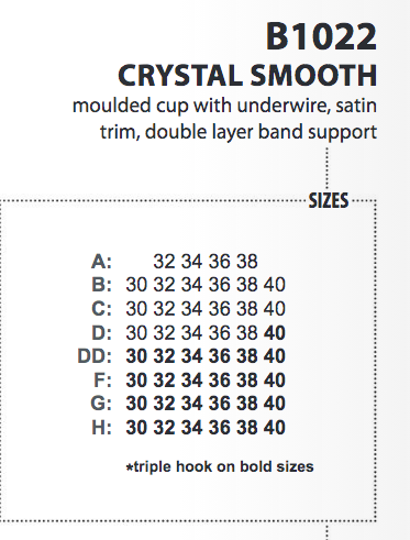 Crystal Smooth Bra B1022 - Violet