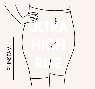 Ultra High Waist Moisture Wicking Anti Chafe Slip Short for Under