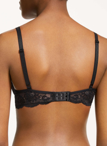 Buy Triumph Modern Lace Cotton Padded Non-Wired Seamless Bra - Black Online
