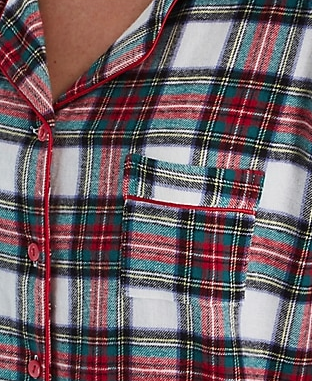 100% Cotton Flannel Pyjamas 15175 - Red Plaid