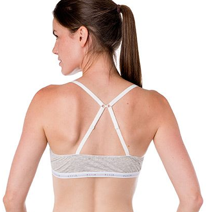 Cotton Touch Wireless Soft Cup Bra 7067 - Grey