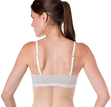 Cotton Touch Wireless Soft Cup Bra 7067 - Grey